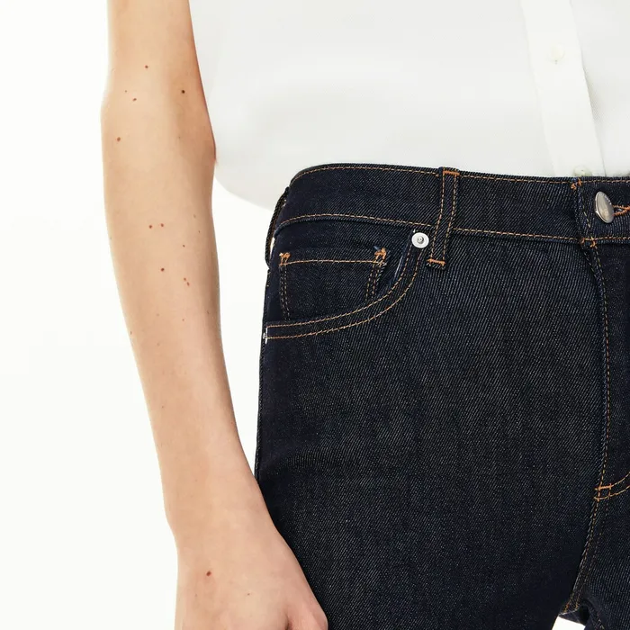 Skinny Stretch Cotton Jeans Blue Womens Lacoste Pants and Shorts Casaul