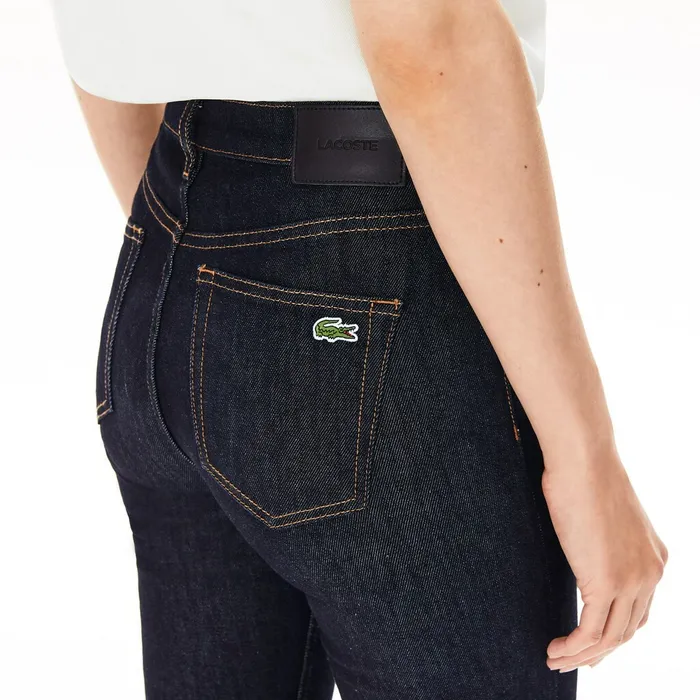 Skinny Stretch Cotton Jeans Blue Womens Lacoste Pants and Shorts Casaul