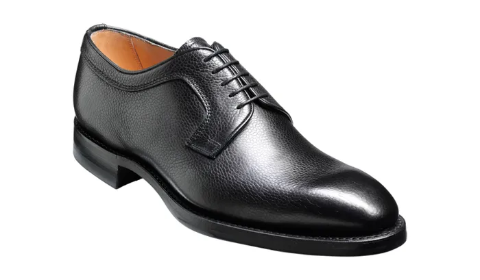 Skye 8211 Black Grain Mens Barker Shoes Derbys