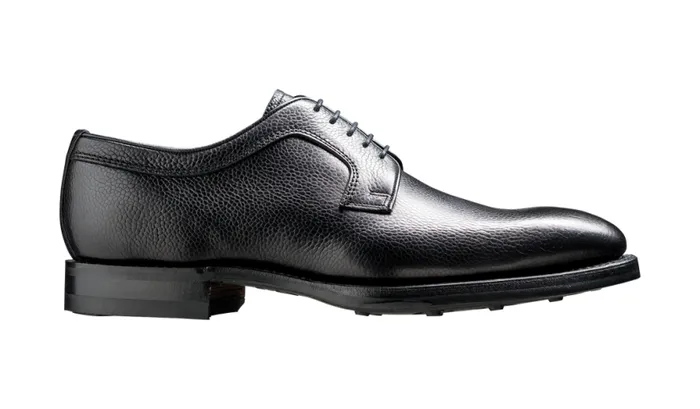Skye 8211 Black Grain Mens Barker Shoes Derbys