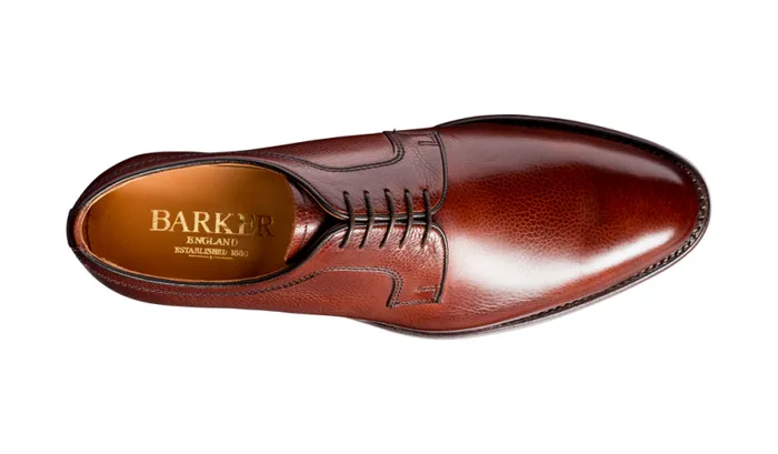 Skye 8211 Cherry Grain Mens Barker Shoes Derbys