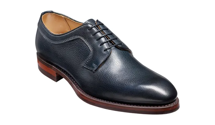 Skye 8211 Navy Grain Mens Barker Shoes Derbys