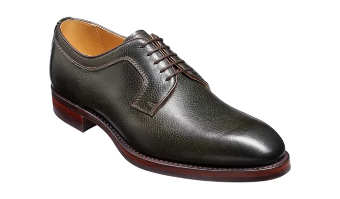 Skye 8211 Olive Green Grain Mens Barker Shoes Derbys