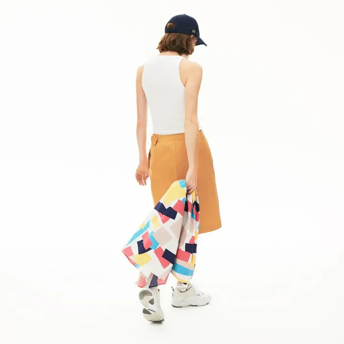 Sleeveless Scoopneck Top White Womens Lacoste TShirts Online