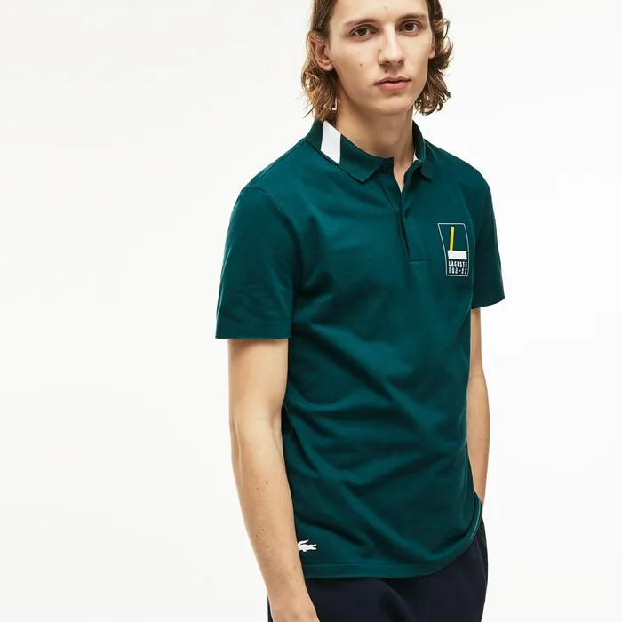 Slim Fit Lettering Stretch Mini Piqu Polo GreenWhite Mens Lacoste Polos Near Me Slim Fit Lettering Stretch Mini Piqu Polo GreenWhite Mens Lacoste Polos Near Me