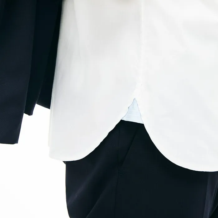 Slim Fit Stretch Cotton Pinpoint Shirt White Mens Lacoste Button Down Shirts On Sale