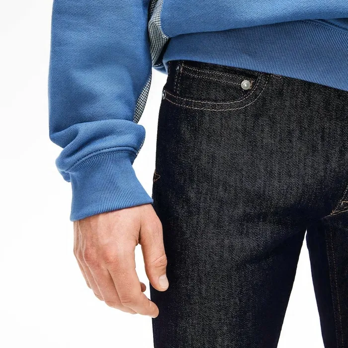Slim Fit Stretch Denim 5Pocket Jeans Grey Mens Lacoste Pants and Shorts USA
