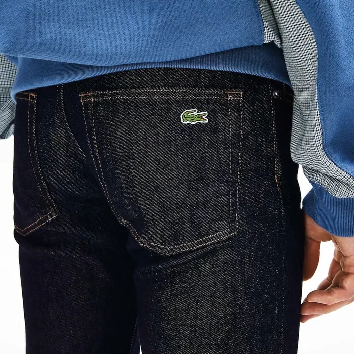 Slim Fit Stretch Denim 5Pocket Jeans Grey Mens Lacoste Pants and Shorts USA