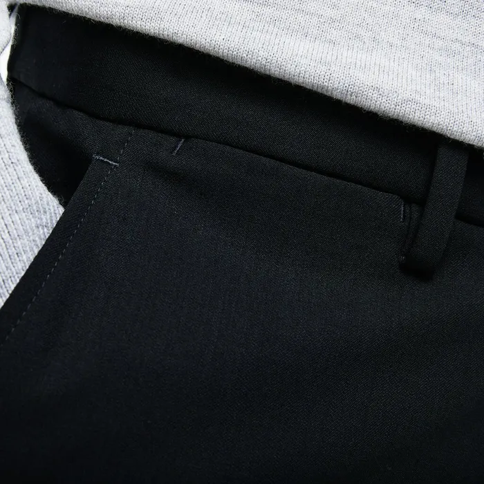Slim Fit Stretch Twill Chino Pants Navy Blue Mens Lacoste Pants and Shorts Store