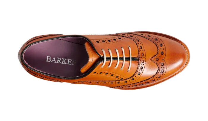 Sloane 8211 Cedar Calf Womens Barker Shoes Brogues