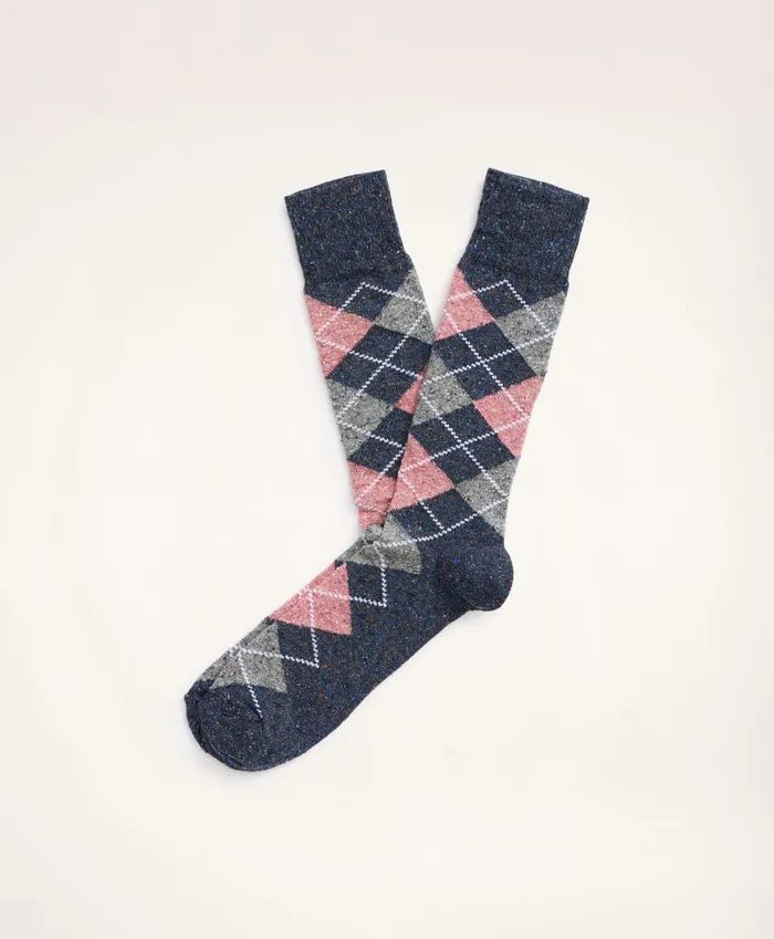 Sock Men Brooks Brothers Argyle Crew Socks Navy