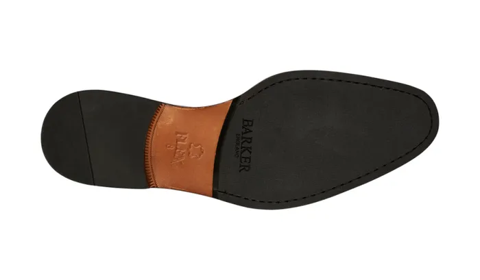 Southwold 8211 Black Calf Deerskin Mens Barker Shoes Derbys