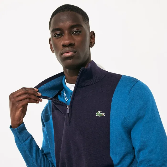 SPORT Breathable Knit Zip Collar Golf Sweater Navy BlueBlueNavy Blue Mens Lacoste Sweaters Outlet Factory SPORT Breathable Knit Zip Collar Golf Sweater Navy BlueBlueNavy Blue Mens Lacoste Sweaters Outlet Factory