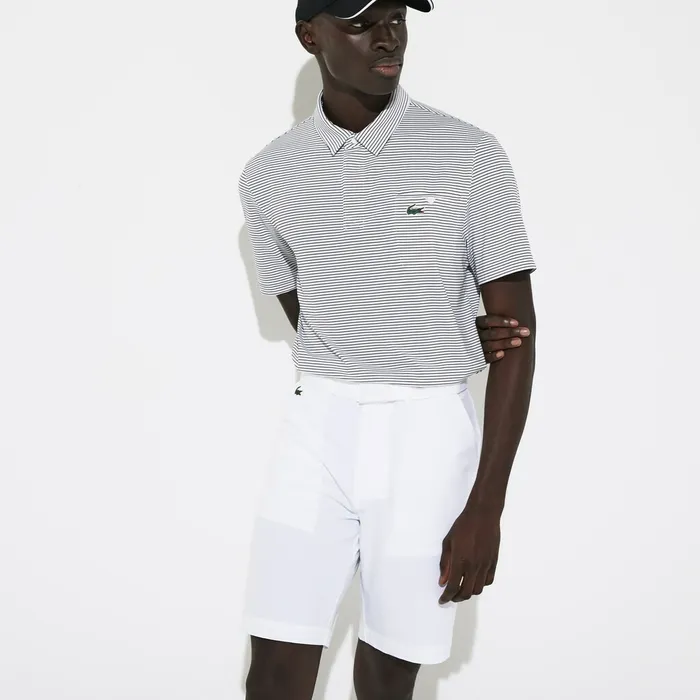 SPORT Breathable Stretch Golf Bermudas White Mens Lacoste Pants and Shorts Store SPORT Breathable Stretch Golf Bermudas White Mens Lacoste Pants and Shorts Store
