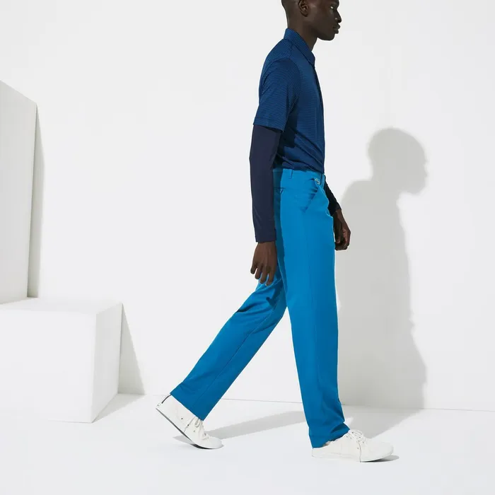 SPORT Breathable Stretch Golf Pants Blue Mens Lacoste Pants and Shorts Casaul SPORT Breathable Stretch Golf Pants Blue Mens Lacoste Pants and Shorts Casaul