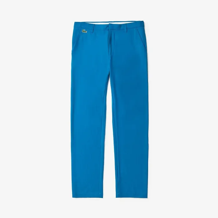 SPORT Breathable Stretch Golf Pants Blue Mens Lacoste Pants and Shorts Casaul