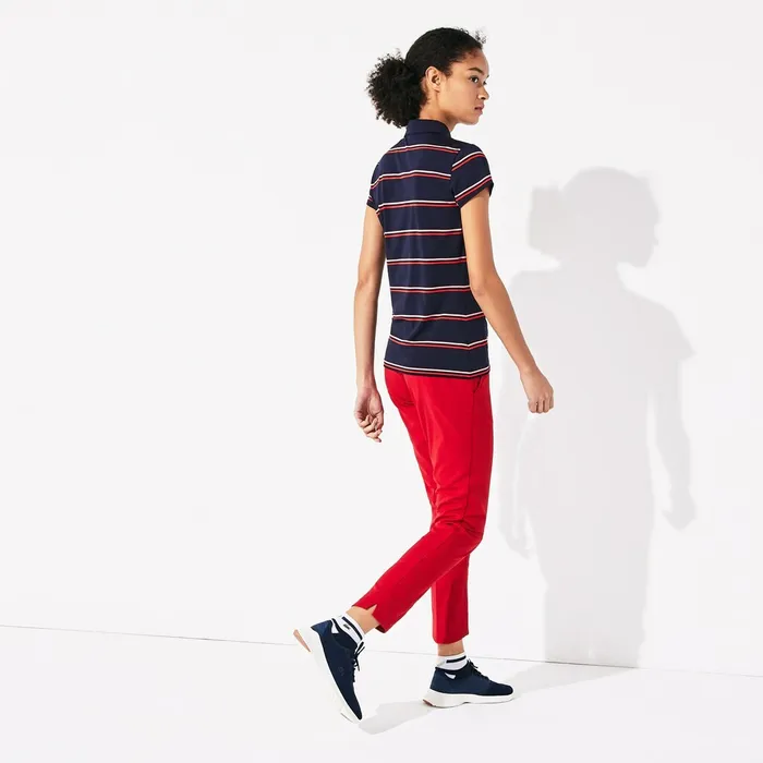 SPORT Breathable Stretch Jersey Golf Polo Navy BluePinkRed Womens Lacoste Polos USA