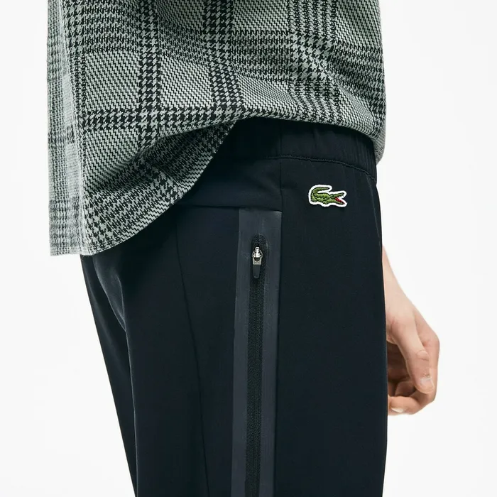 SPORT Breathable Stretch Sweatpants Black Mens Lacoste Tracksuits Shop Online