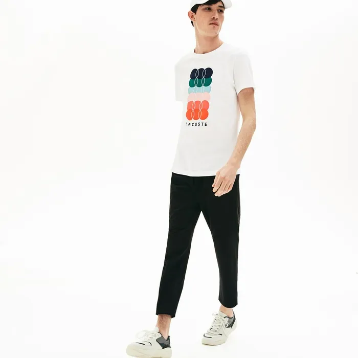 SPORT Breathable Stretch Sweatpants Black Mens Lacoste Tracksuits Shop Online