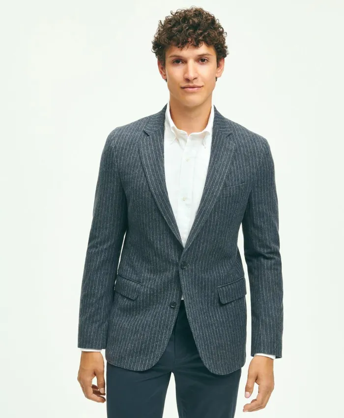 Sport Coats andamp Blazers Men Brooks Brothers Classic Fit Stretch Cotton Knit Pinstriped Sport Coat Navy Sport Coats andamp Blazers Men Brooks Brothers Classic Fit Stretch Cotton Knit Pinstriped Sport Coat Navy