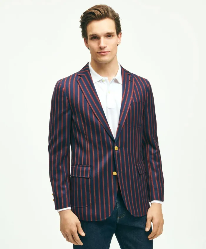 Sport Coats andamp Blazers Men Brooks Brothers Classic Fit Wool Archive Striped Blazer Navy Sport Coats andamp Blazers Men Brooks Brothers Classic Fit Wool Archive Striped Blazer Navy