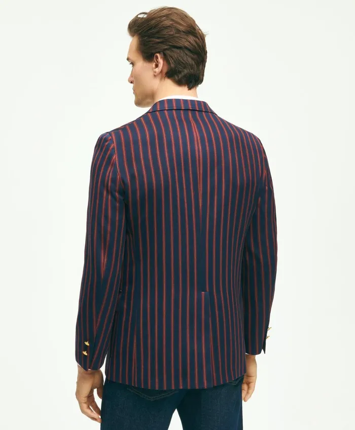 Sport Coats andamp Blazers Men Brooks Brothers Classic Fit Wool Archive Striped Blazer Navy