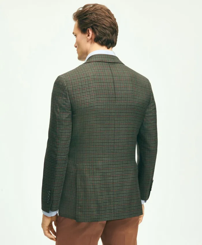 Sport Coats andamp Blazers Men Brooks Brothers Classic Fit Wool Hopsack Sport Coat Olive