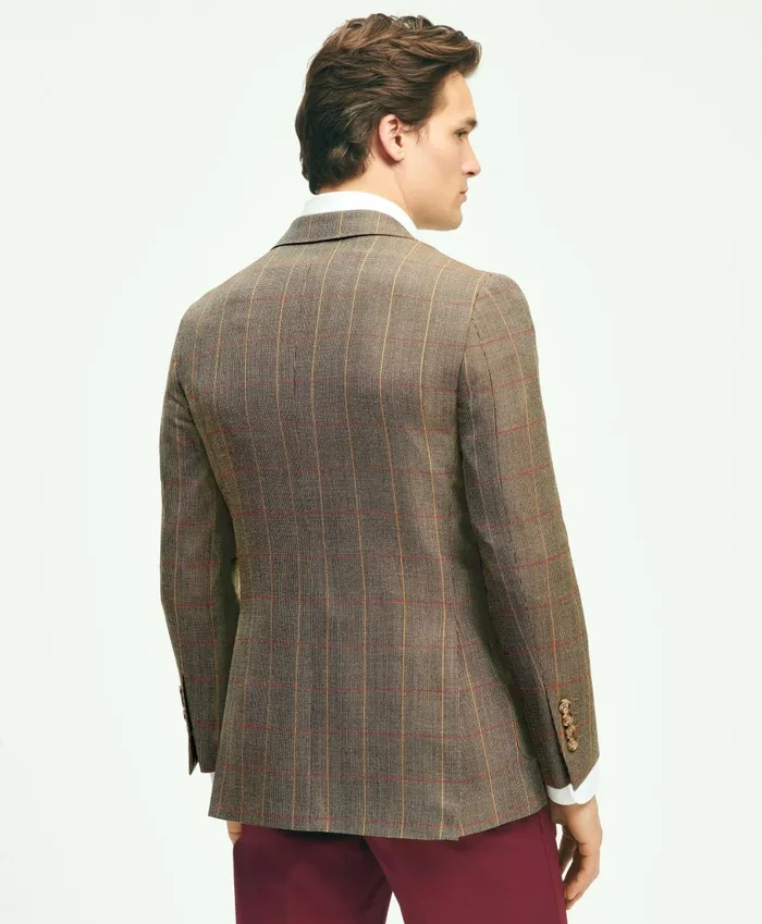 Sport Coats andamp Blazers Men Brooks Brothers Classic Fit Wool Patch Pocket Sport Coat Brown