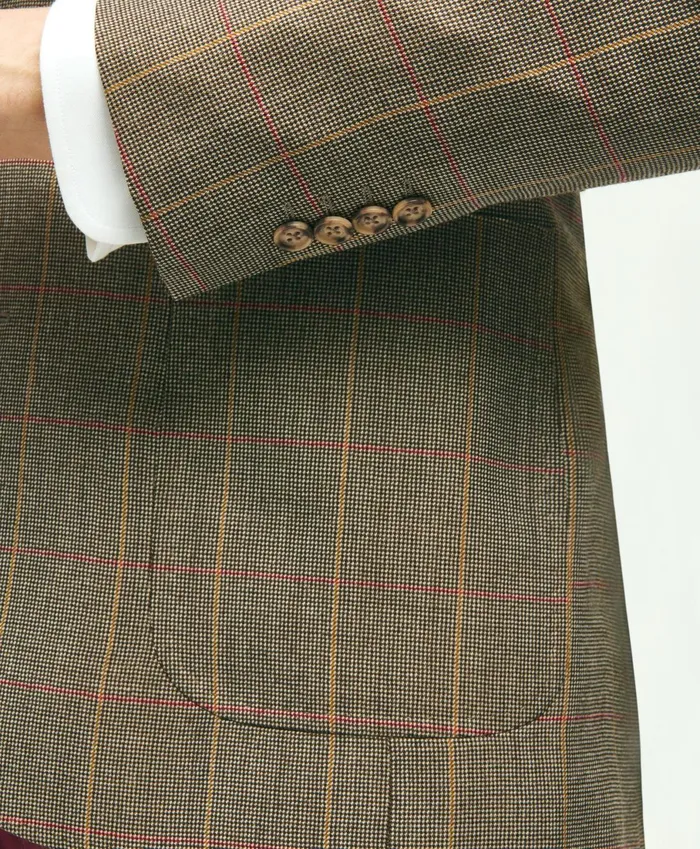 Sport Coats andamp Blazers Men Brooks Brothers Classic Fit Wool Patch Pocket Sport Coat Brown