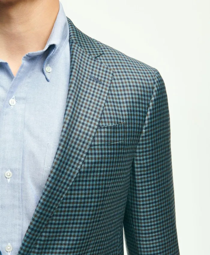 Sport Coats andamp Blazers Men Brooks Brothers Classic Fit Wool Sport Coat Aqua