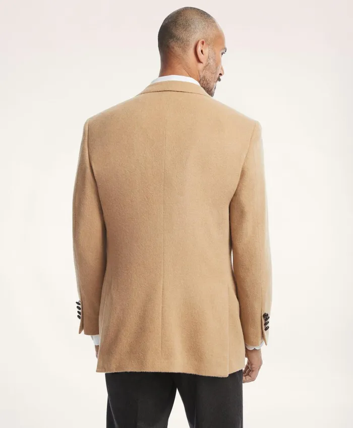 Sport Coats andamp Blazers Men Brooks Brothers Madison TraditionalFit Camel Hair Sport Coat Beige