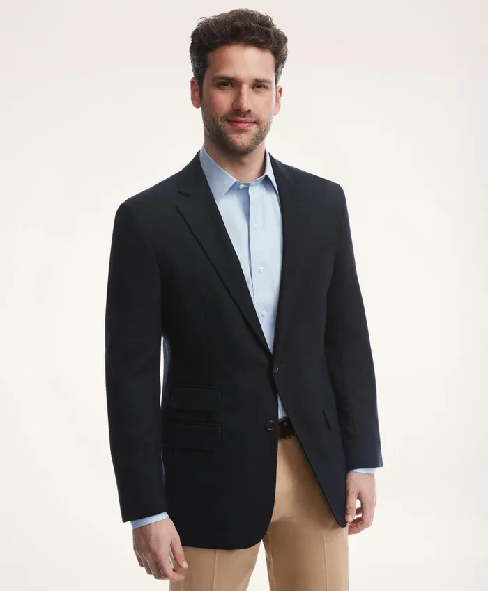 Sport Coats andamp Blazers Men Brooks Brothers Madison TraditionalFit Hopsack Blazer Navy Sport Coats andamp Blazers Men Brooks Brothers Madison TraditionalFit Hopsack Blazer Navy