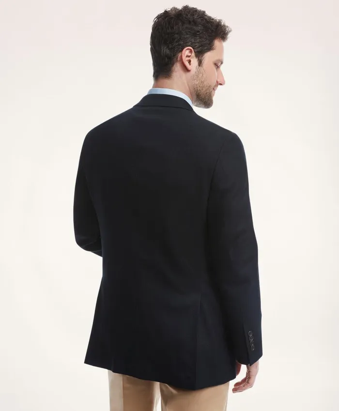 Sport Coats andamp Blazers Men Brooks Brothers Madison TraditionalFit Hopsack Blazer Navy
