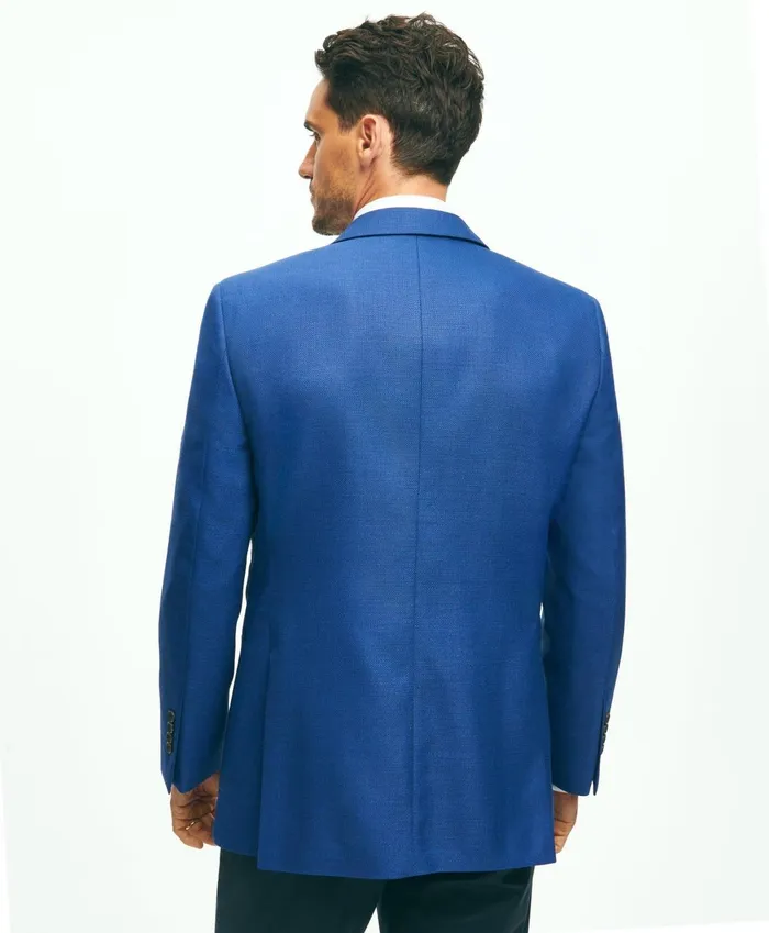 Sport Coats andamp Blazers Men Brooks Brothers Madison TraditionalFit Wool Hopsack Sport Coat Blue