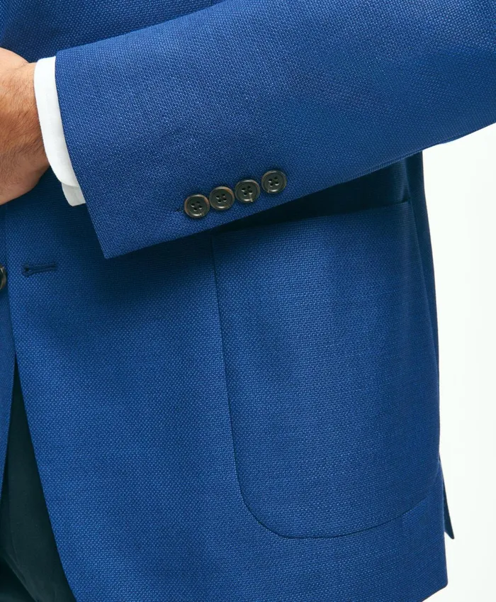 Sport Coats andamp Blazers Men Brooks Brothers Madison TraditionalFit Wool Hopsack Sport Coat Blue