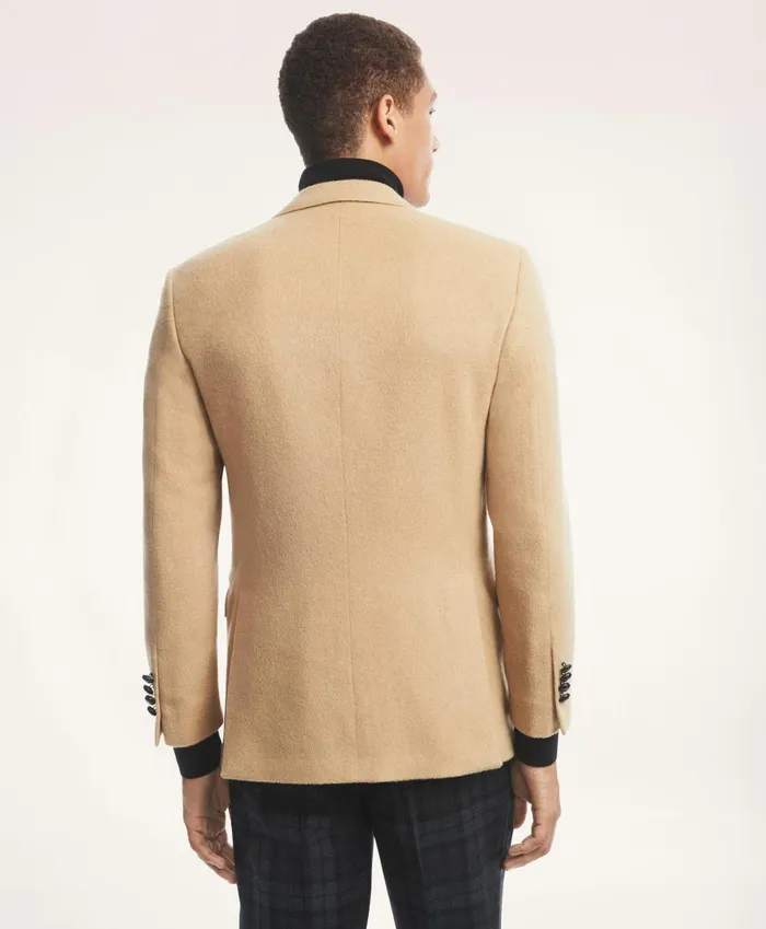 Sport Coats andamp Blazers Men Brooks Brothers Milano SlimFit Camel Hair Sport Coat Beige