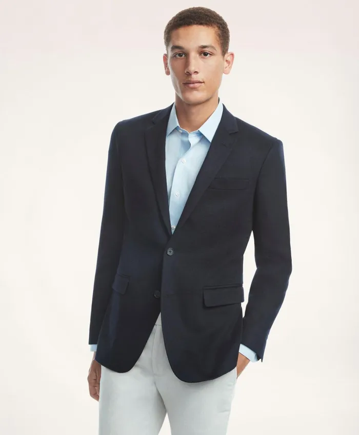 Sport Coats andamp Blazers Men Brooks Brothers Milano SlimFit Cashmere Sport Coat Navy