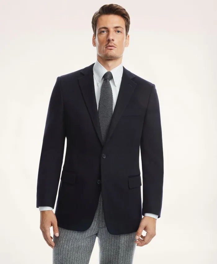 Sport Coats andamp Blazers Men Brooks Brothers Regent ClassicFit Cashmere Sport Coat Navy