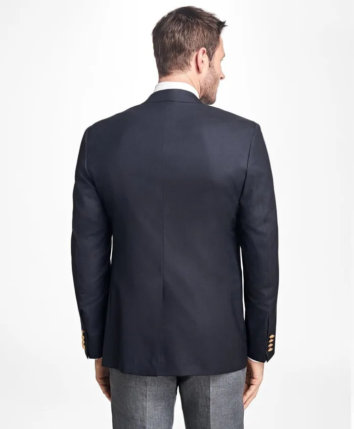 Sport Coats andamp Blazers Men Brooks Brothers Regent ClassicFit TwoButton 1818 Blazer Navy