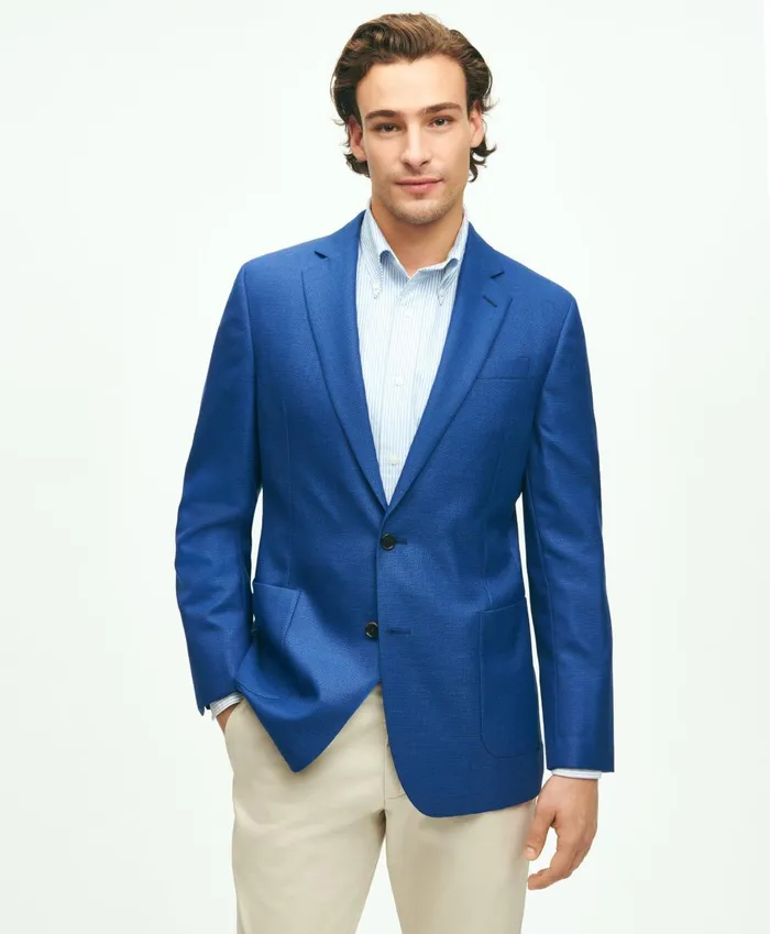 Sport Coats andamp Blazers Men Brooks Brothers Regent ClassicFit Wool Hopsack Sport Coat Blue Sport Coats andamp Blazers Men Brooks Brothers Regent ClassicFit Wool Hopsack Sport Coat Blue
