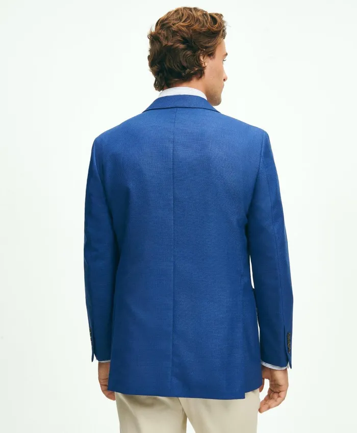 Sport Coats andamp Blazers Men Brooks Brothers Regent ClassicFit Wool Hopsack Sport Coat Blue