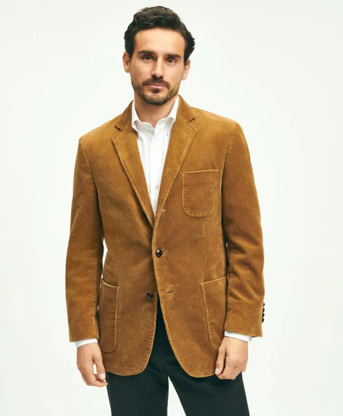 Sport Coats andamp Blazers Men Brooks Brothers Traditional Fit Stretch Cotton WideWale Corduroy Sport Coat Medium Brown Sport Coats andamp Blazers Men Brooks Brothers Traditional Fit Stretch Cotton WideWale Corduroy Sport Coat Medium Brown