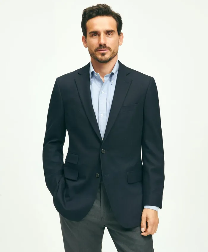 Sport Coats andamp Blazers Men Brooks Brothers Traditional Fit Stretch Wool Hopsack Blazer Navy Sport Coats andamp Blazers Men Brooks Brothers Traditional Fit Stretch Wool Hopsack Blazer Navy