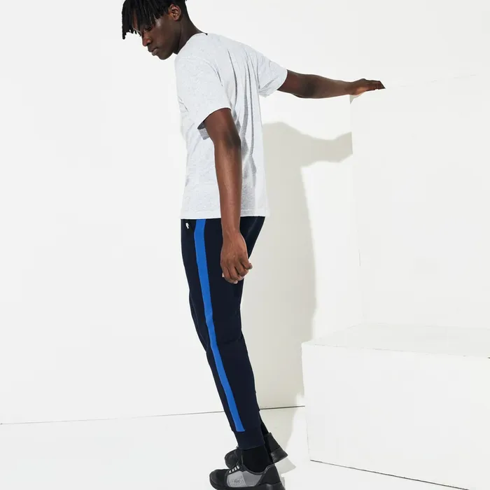 SPORT Colorblock Fleece Sweatpants Navy BlueBlueNavy Blue Mens Lacoste Tracksuits Near Me