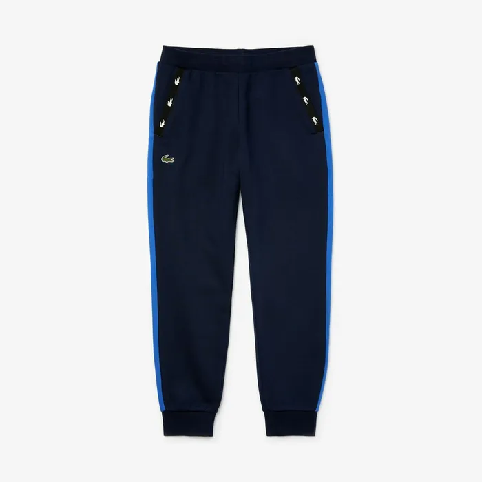 SPORT Colorblock Fleece Sweatpants Navy BlueBlueNavy Blue Mens Lacoste Tracksuits Near Me