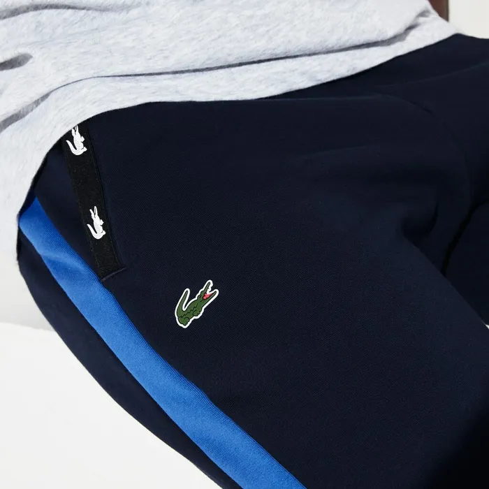 SPORT Colorblock Fleece Sweatpants Navy BlueBlueNavy Blue Mens Lacoste Tracksuits Near Me