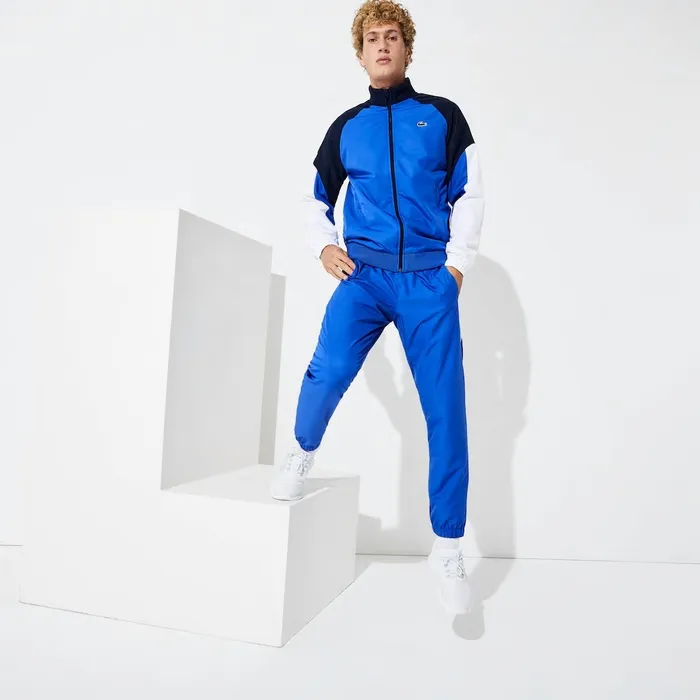 SPORT Colorblock JerseyLined Tracksuit BlueNavy BlueWhite Mens Lacoste Tracksuits Near Me SPORT Colorblock JerseyLined Tracksuit BlueNavy BlueWhite Mens Lacoste Tracksuits Near Me