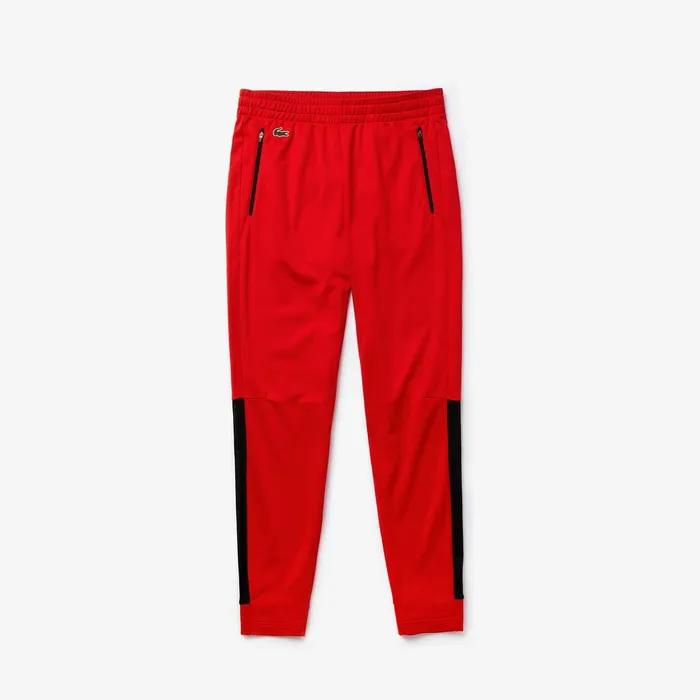 SPORT Colorblock Tricot Sweatpants RedBlackWhite Mens Lacoste Tracksuits Online Store