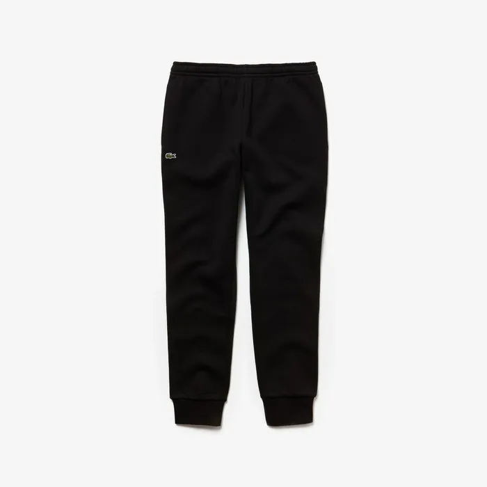 SPORT Cotton Fleece Tennis Sweatpants Black Mens Lacoste Tracksuits Gift for Friend