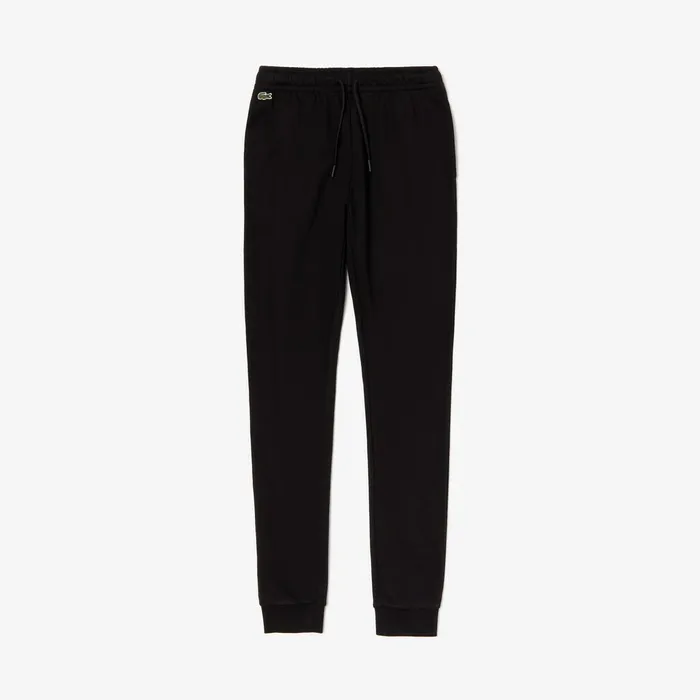SPORT Fleece Track Pants Black Womens Lacoste Pants and Shorts Shop Online
